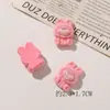 Estilo Japonés Dibujo Animado Curativo Lindo Resina Terciopelo Conejo Funda para Teléfono Accesorio para el Cabello Broche Calzado Bolsa Accesorios Piezas