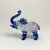 Adornos de Elefantes de Esmalte Cristalino al por Mayor Sala de Estar Oficina Adornos de Cristal Artesanías de Vidrio Regalos de inauguración de casa