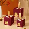 Caja de dulces para boda caja de dulces nueva para boda regalo hecho a mano bolsa de dulces portátil china caja de dulces especial para boda