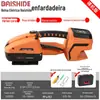 Máquina de Amarração Elétrica Totalmente Automática, Portátil para Fita Pp, Embalagem com Calor, Pequena V123 Máquina de Amarração Baishide