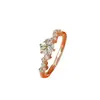 Anillo de Zirconia con Diamantes Completos Estrella Deseada Estilo Coreano Ins para Mujer Tendencia de Moda de Nicho Sensación de Alta Gama Anillo Ajustable de Boda