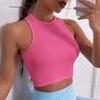 Chaleco Deportivo Casual de Alta Intensidad, Chaleco para Correr, Sujetador Deportivo Adelgazante que se Puede Usar por Fuera, Chaleco de Yoga para Mujer