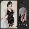 Lencería Sexy de Espalda Descubierta Lemon Story, Body Moldeador Sedoso de Tirantes de Encaje, Camisón 8157