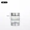 Frasco de Vidro Transparente para Creme 100g Frasco para Creme Facial 50g Frasco para Creme para os Olhos Pote Transparente para Máscara Frasco para Embalagem Cosmética
