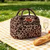 Bolsa Térmica para Almoço para Trabalhadores de Escritório, Impermeável Resistente a Óleo Fácil de Limpar Bolsa Térmica, Grande Capacidade com Bolso Traseiro e Alça Reforçada, Dupla Finalidade Manter Quente e Frio para Refeição Diária no Trajeto