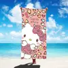 Toalla de Baño Linda para Niños y Adultos Poliéster Toalla de Natación Toalla de Playa Toalla Absorbente Gato Kt Microfibra Dibujos Animados Toalla de Baño