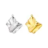 Colgante Plegado de Forma Especial de Alta Calidad Acero Inoxidable Accesorios DIY Collar Pendientes Colgante en Forma de Corazón Dorado Accesorios de Acero de Titanio