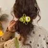 Laços de Abóbora Fofos de Tricô Elásticos para Cabelo Scrunchies para Cabelo de Meninas Prendedores Doces para Rabo de Cavalo
