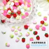 Acessórios para Unhas Artísticas Morango Creme Gelo Desenho Animado Frutas Tridimensionais Mini Resina Decoração de Unha Usável Bijuterias para Unhas