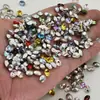Ovos de pombo K9 de alta qualidade 6*8mm corte ninho de pássaro grandes decorações de diamante brilhante de alta transparência com base pontiaguda para nail art