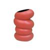 Nuevo Estilo Jarrón Espiral de Plástico Estilo Nórdico Contenedor Creativo para Arreglos Florales Adornos Jarrón para Flores Secas y Húmedas Imitación Esmalte Imitación Porcelana Maceta