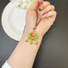 Nuevo Estilo Chino Colgante Antiguo de Arena Dorada Esmalte al Óleo Mariposa Pétalo Campana Hueca Borla Collar Joyería para Mujer
