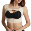 Reunindo suporte suporte para o peito top modelador anti-queda lingerie pós-parto feminina fivela traseira ajustável modelagem