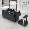 Cama para Lavar el Cabello de Salón de Peluquería Estilo Celebridad de Internet Semi-Reclinable Lavabo Profundo Cama para Lavar el Cabello Salón de Peluquería Cama para Enjuagar Cama para Cuidado y Crecimiento del Cabello