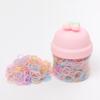 Banda de goma desechable con cuerda para la cabeza para niños, para niñas, para bebés, fuerte tracción, banda para el cabello negra pequeña y continua, no daña el color del cabello, accesorios para el cabello