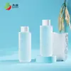 400ml Tônico Hidratante Frasco de Água Essência Frasco para Cuidados com a Pele Tampa de Rosca PET Ombro Plano Fundo Redondo Removedor de Maquiagem Frasco de Plástico