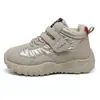 K5701 Tênis Esportivo de Cano Alto Forrado com Pelúcia Feminino 2026 Inverno Antiderrapante Quente Sapatos de Algodão Sola Grossa Confortáveis Tênis de Pai