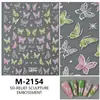 Concha em relevo com flores silvestres da primavera adesivos de unha leves pintura a óleo pequenas flores silvestres adesivos de unha simples ha busca padrão