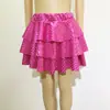 Vestido de Baile para Niños Lentejuelas de Puntos Falda de Pastel de Tres Capas Falda Plisada Falda de Baile Ponte Falda de Espectáculo de Fotografía Adulto