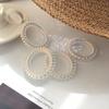 Estilo coreano ins celebridad de Internet línea telefónica transparente perla anillo de pelo sirena Ji cuerda de pelo pulsera de moda simple banda de goma accesorios para el cabello