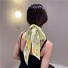 Como o Lenço Fino Estilo Dunhuang, Elegante Fita Pequena Dupla Face, Elástico de Cabelo, Lenço de Cabeça, Secagem Rápida para o Verão