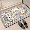 Alfombrilla de Piso para Baño, Alfombrilla Antideslizante para Baño, Absorbente Puerta de Inodoro, Diatomeas para Inodoro Secado Rápido Alfombrilla para Pies, Alfombra de Baño