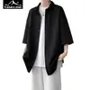 Camisa Explorador Hombre Verano Juvenil Fresca Moderna Marca Holgada Casual Color Sólido Camisa Chaqueta Manga Corta M-5XL