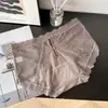 Calcinha Feminina Ins Sabor Flor Secreto Charme~Estilo Francês Luxo Leve Cetim Renda Confortável Respirável Forro de Seda Cintura Média