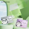 El mismo modelo de papel absorbente de aceite para el rostro de TEMU en inglés, papel absorbente de aceite de carbón y lavanda
