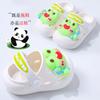 Zapatos Croc para Niños y Niñas, Lindo Dibujo Animado para Padres e Hijos, Suela Suave de Dos Usos para Casa, Antideslizantes, Punta Cerrada, para Playa