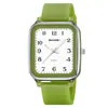 Reloj de Examen Estudiante Simple y Elegante con Esfera Cuadrada y Movimiento de Cuarzo, Reloj de Pulsera Resistente al Agua 50m, Venta al por Mayor desde la Fuente