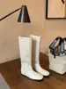 Aumento de Altura Interna de 4cm, Novo Estilo Outono/Inverno 2025 Botas de Equitação de Pernas Retas, Botas Longas até o Joelho com Bico Quadrado, Botas de Cowboy Ocidentais