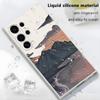Funda de Teléfono Europea de Gran Venta con un Toque de Alta Gama, Paisaje de Atardecer Montañoso y Marino Estilo Ins, Adecuada para Samsung S25U Funda Suave