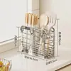 Suministrado Directamente de la Fuente, Soporte para Palillos de Acero Inoxidable 304 para Uso Doméstico, Escurridor de Palillos, Estante de Almacenamiento de Utensilios Montado en la Pared, Estante de Almacenamiento para Cocina