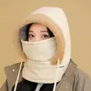 Sombrero Lei Feng Cálido con Forro de Polar para Invierno, Protección para los Oídos, para Mujeres, Esquí y Ciclismo, Máscara de Nieve a Prueba de Viento, Bufanda para el Cuello Integrada