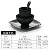 Configuración de Mesa para Restaurante Hot Pot Juego de Cuatro Piezas de Plástico Negro Imitación Porcelana Vajilla de Melamina para Hotel Restaurante Restaurant Comercial