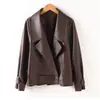 Dropshipping2026 Estilo Nuevo Elegante Chaqueta de Cuero Otoño Popular Moda Suelta Corta Chaqueta Abrigo de Cuero Mujer