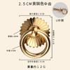 Gaveta de Armário de Medicina Chinesa de Cobre Puro Dourado Puxador de Anel Circular de Furo Único Maçaneta de Porta de Guarda-Roupa Novo Puxador de Gaveta de Latão Chinoiserie