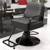 Nuevo Modelo de Silla de Peluquería Reclinable para Corte de Cabello y Afeitado, Asiento Engrosado, Giratoria y de Altura Ajustable, Acero Inoxidable, para Peluquería y Tintes