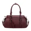 Bolsa Transversal de Ombro Masgiola em Couro Genuíno Bolsa Concha Bolsa Feminina Bolsa de Armazenamento Portátil