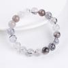 Pulsera de Cristal de Cabello de Ángel Negro Grado A Natural 3/7A Salado o Dulce 8/10mm DIY Pulsera Collar Accesorios para Hombre y Mujer Venta al Mayoreo