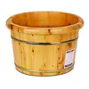 Balde Portátil para Banho de Pés Balde de Madeira para Banho de Pés Inverno Casa Madeira Maciça Bacia Bacia para Banho de Pés Bacia para Lavar Bacia para Lavar os Pés