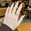 Anillo Abierto de Plata de Ley S925 Yunchaoxuan Nuevo Estilo Chino Filigrana Hueca Vintage Electrochapado Bicolor Tendencia Nacional Gama Alta
