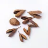 Kit de terapia de campanillas de viento de cáscara de fruta natural, campana de agua, materias primas para campanillas de viento de paulownia, campanillas de viento hechas a mano para DIY, colgantes de cáscara de fruta al por mayor