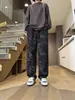 Calça Masculina de Veludo Tie-Dye Outono/Inverno Calça Casual Reta Estilo Retro Americano com Caimento Sofisticado, Calça Larga Solta