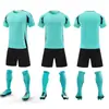 Conjunto de uniforme de treino de futebol para adultos com logotipos impressos, conjunto de uniforme de futebol para crianças com logotipos impressos, uniforme de equipe de competição de futebol para alunos do ensino fundamental, meninos