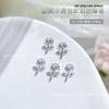 Novo Vintage Metal Rose Nail Art Acessórios Internet Celebridade Luz Luxo Tridimensional Rose Nail Decoração Acessórios Broca