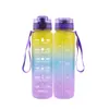 Taza de Agua Deportiva de Plástico Tritan Resistente a Altas Temperaturas, Gran Capacidad 1000ml, Taza Espacial para Fitness, Portátil