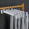 Ropa al por mayor Soporte Plástico Antideslizante Perchero para Pantalones Tienda de Ropa Percha para Secado de Adultos Clip retráctil para Secar Pantalones Colgar Pantalones Gloff