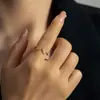Anillo ajustable con apertura de estrella de plata esterlina S925 de 1,2 líneas, combina con todo, anillo delgado, joyería de boutique de moda para el cuerpo.